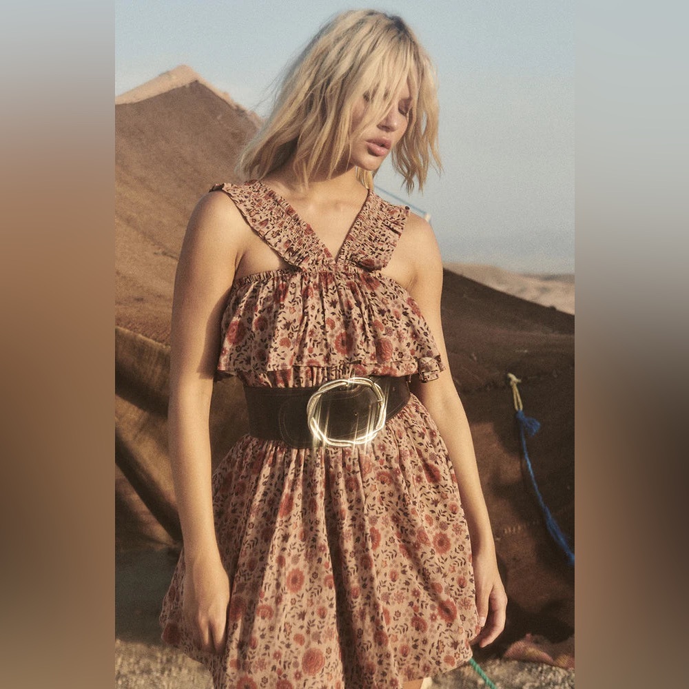 NWT Spell Lady Untamed Frill Mini Dress